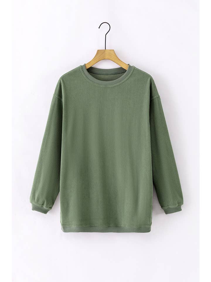 PartyEight - Wholesale Sweatshirt - Women's - Ribbed Corduroy Oversized Sweatshirt16