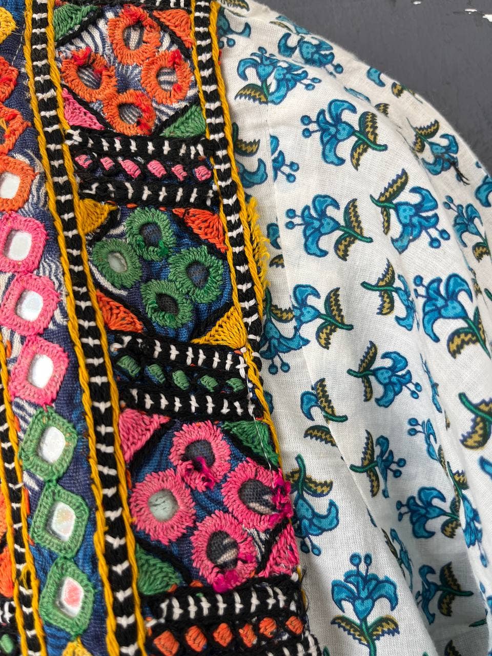 Bhawana Handicrafts - Wholesale Dress - Women's - Multicolor Embroidery Mirror Banjara Yoke Tunic Women Dress2