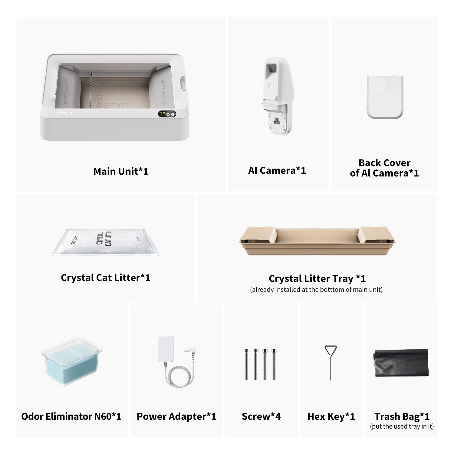 PETKIT - Vente Bac à litière – chat - Purobot Crystal Duo Bac à Litière Automatique pour Chat avec Caméra9