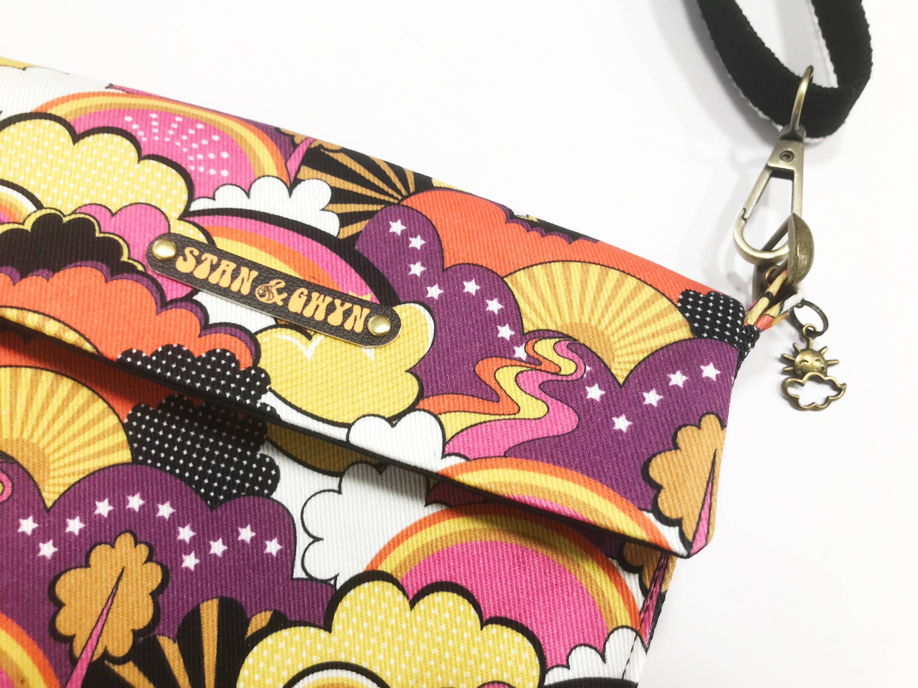 Stan and Gwyn - Vente Sac à bandoulière – femme - Sac arc-en-ciel, sac des années 1960, sac à bandoulière, sac rétro7