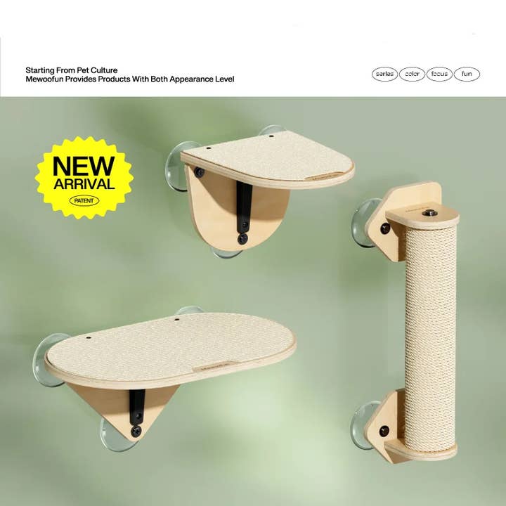 Robud & Mewoofun Official Store - Wholesale Pet Scratcher - Cat - MEWOOFUN Cotton Cat Window Bed Jumping Climbing Platform Cat1