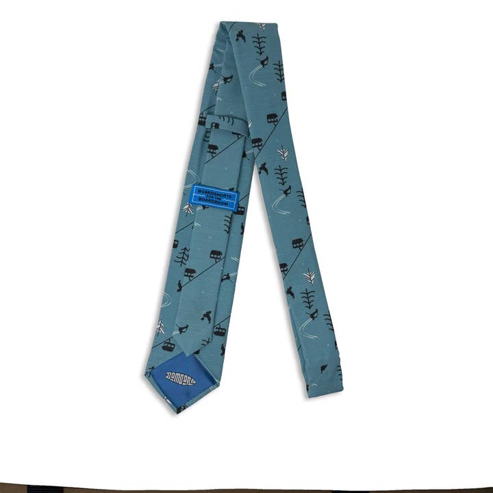 Bombora Ties - Wholesale Necktie - Men's - Lift Lines (Blue)2