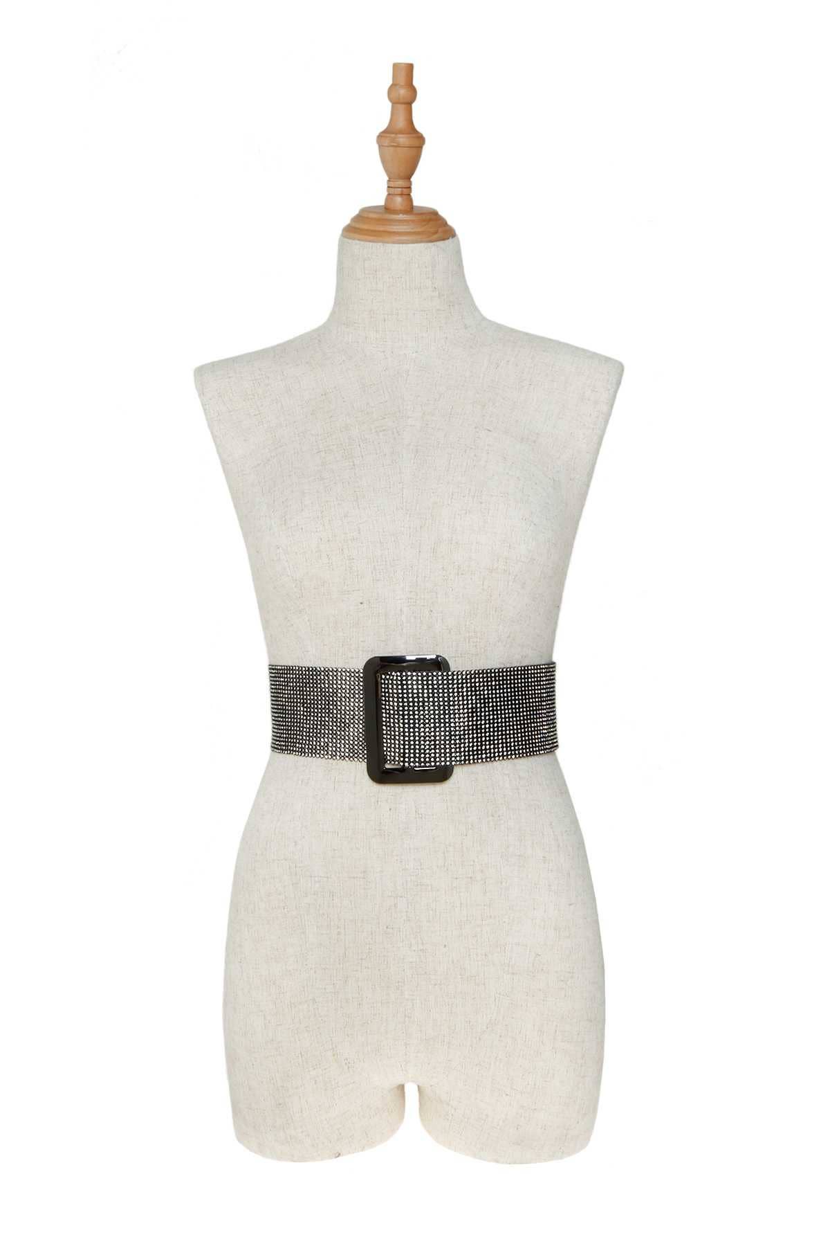 Shop Neighbors - Wholesale Riem - Dames - Brede riem met volledige strass-pave-riem3