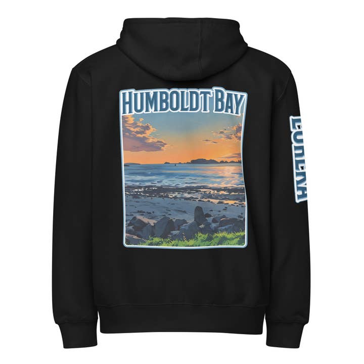 Humboldt Bay Eureka Felpa con cappuccio Premium con zip completa per la vendita all'ingrosso da parte di Humboldt Lost Coast Hoods