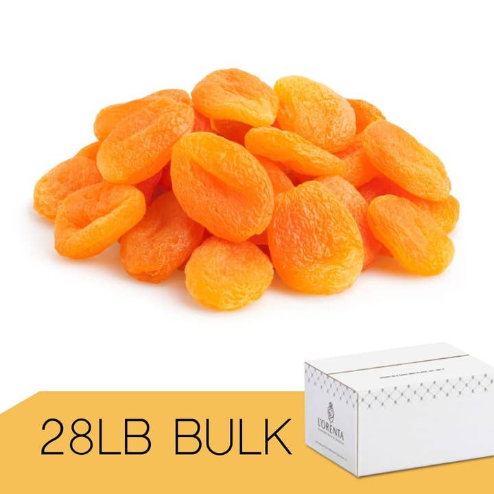 L'Orenta Nuts - Wholesale Dried/Dehydrated Fruit - Dried Apricots - Bulk - 28 lb. Case