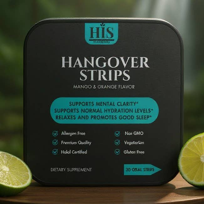 Oral Dissolvable Strips - Hangover for wholesale by HIS WayBeing