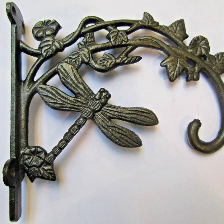 Dragonfly Hook Bracket Antique Iron for wholesale by IronmongeryWorld