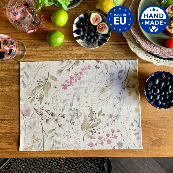 Hortensias Home - Wholesale Placemat - Placemat 30x 43cm, Linen-Cotton Mix, Printed | Aitanaa0