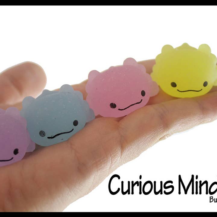 Curious Minds Toys - Vente Jouet mou – enfant et bébé - 1 Mochi Squishy Animals Axolotl - Kawaii - Cute Jelly OT