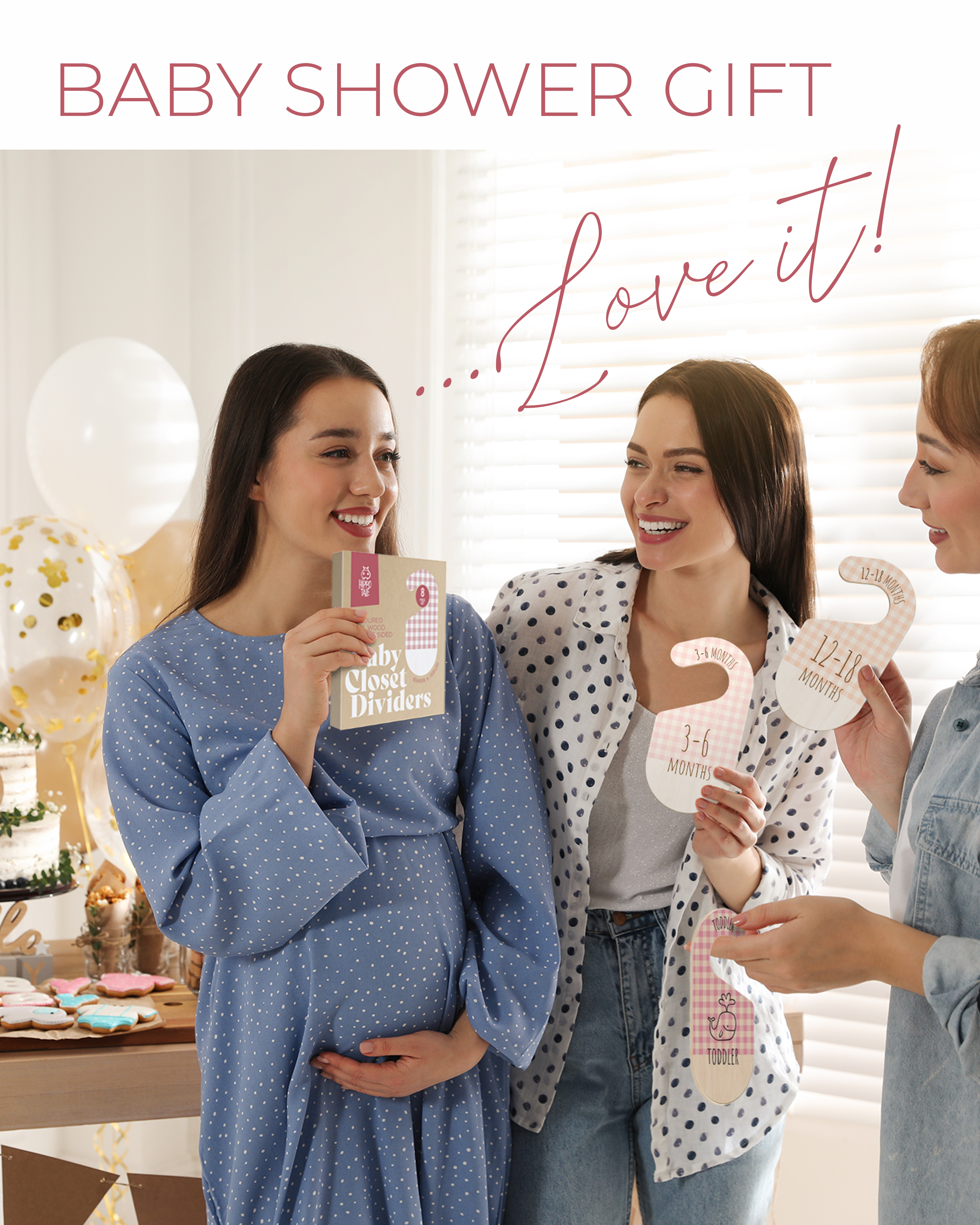 Leib Games - Wholesale Clothes hangers - Wooden Baby Closet Dividers, Baby Nursery Closet Organizers8