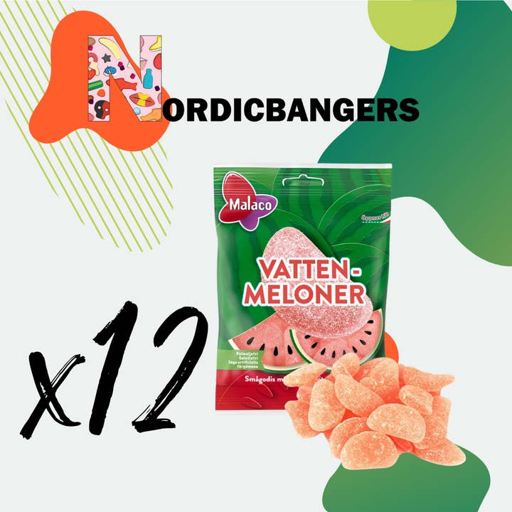 Nordicbangers - Swedish Candy – wholesale Gelégodis – Malaco Swedish Candy Box 90g Sour Watermelons