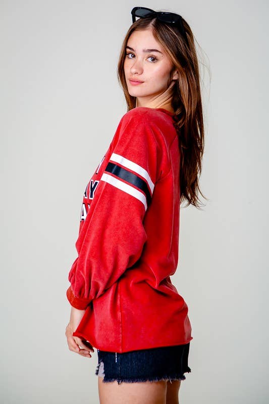 Vanilla Monkey – Camisola gráfica - Mulher por atacado – Game Day Ready Top1