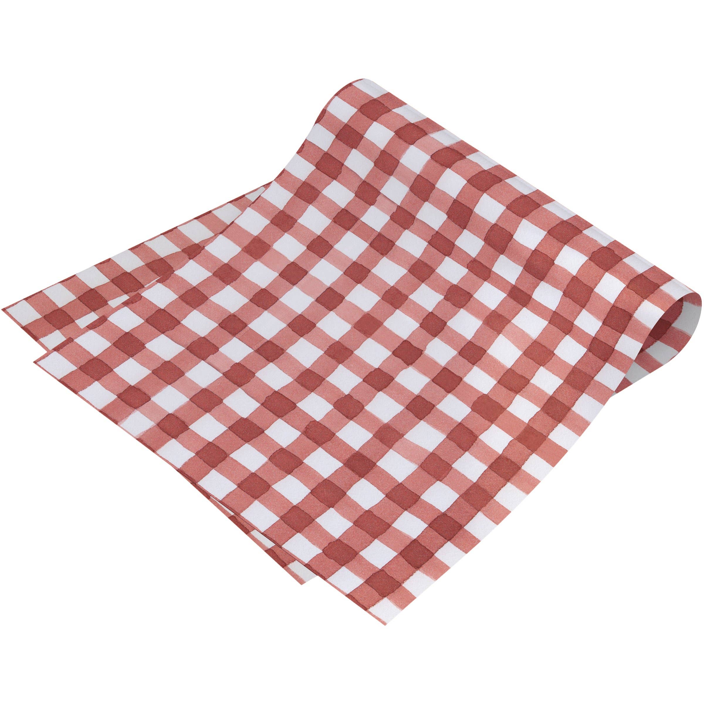 Primitives by Kathy - Wholesale Disposable Table Cover/Runner - Red Gingham Paper Runner1