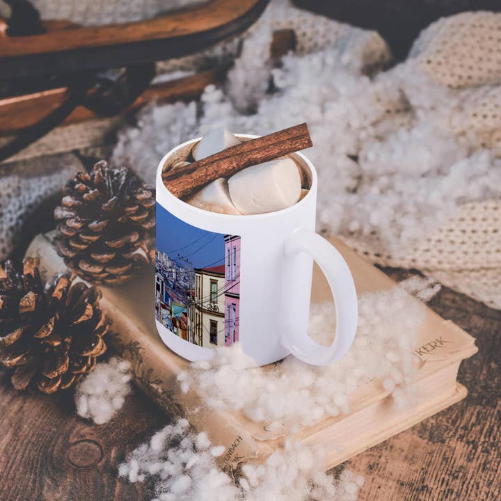 3dRose - Wholesale Coffee Mug - 3dRose, Chile, ValparaIso, Cerro ConcepcIon buildings - SA05 SSM0077 - Scott T. Smith, Mug11