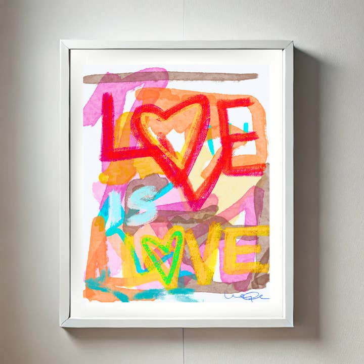 Love is Love - Mini 8" x 10" Print for wholesale by Windy O'Connor Art & Home