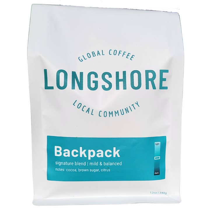 Backpack! for wholesale by Longshore Coffee