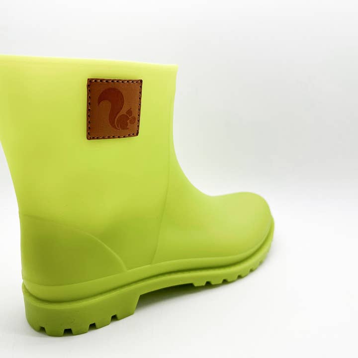 thies ® Bio Rainboot lime vegan | 100% waterproof biodegradable rainboots for wholesale on Faire4