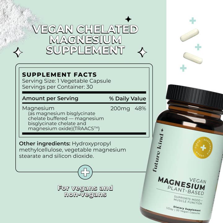 Future Kind - Wholesale Oral Supplement/Vitamin - Vegan Chelated Magnesium Supplement1