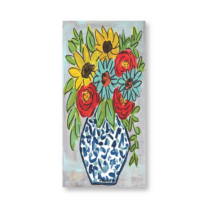 Baxter & Me - Wholesale Art Print - Blue Vase - Wrapped Canvas2