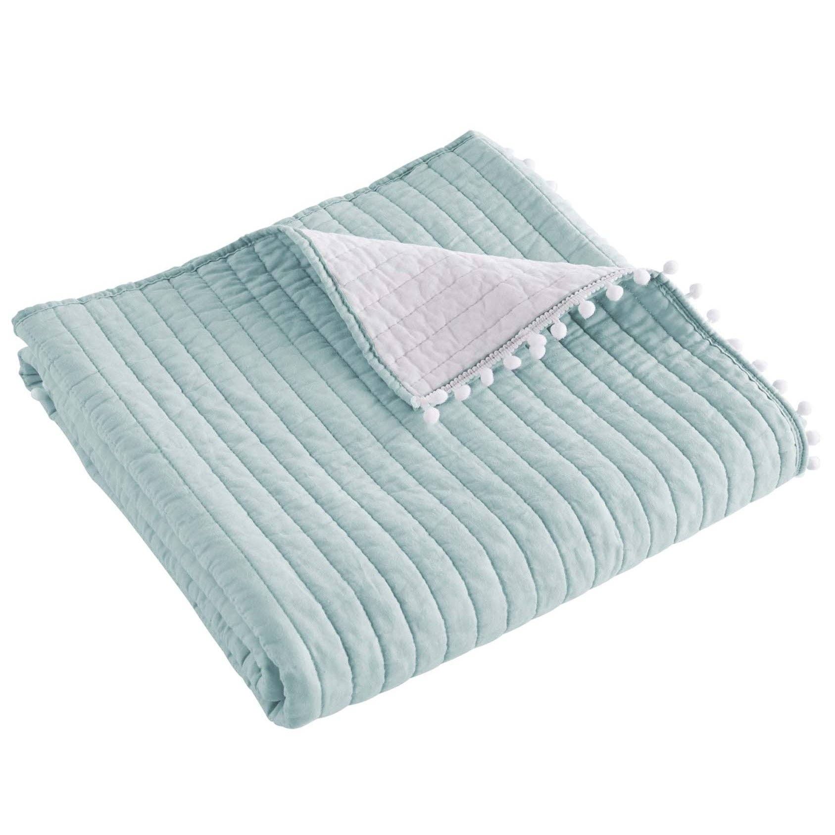 Levtex Home - Wholesale Throw Blanket - Pom Pom Quilted Throw3