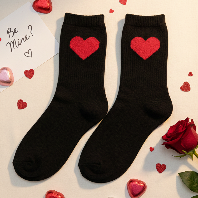 42POPS – wholesale Strumpor - Dam – .Valentine hjärtestrumpor9