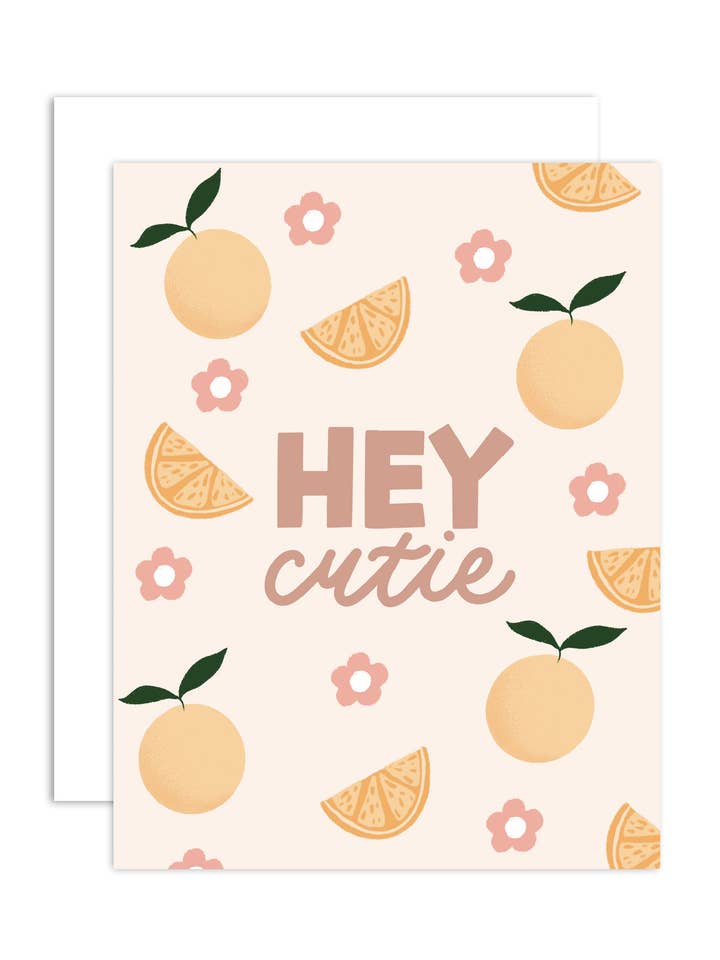 Hey Cutie - New Baby Greeting Card for wholesale by peach & paperie