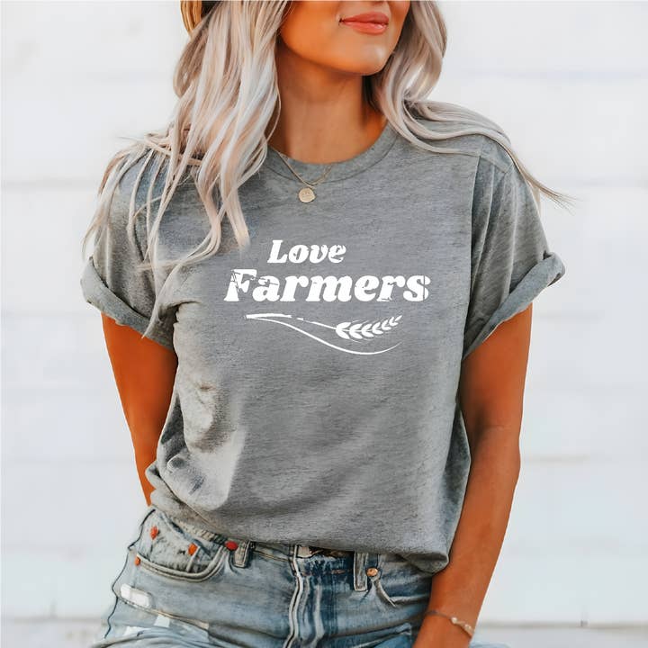 Camiseta estampada Love Farmers para venta al por mayor de Section 21 Apparel