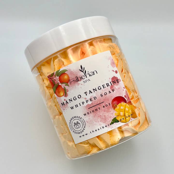 The Siberian Spa - Venta al por mayor Jabón cremoso - Jabón batido de mango y mandarina0
