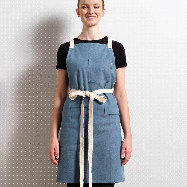 MEEMA - Wholesale Apron - Chef Apron Crossback – Upcycled Cotton, Unisex5