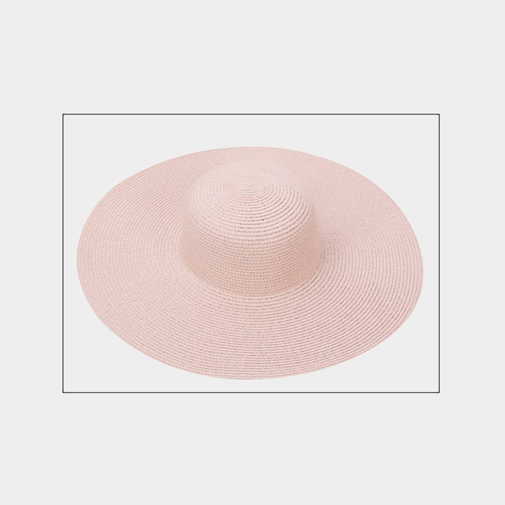 Sensibling Corp. - Wholesale Straw Hat - Women's - Solid Straw Sun Hat
13