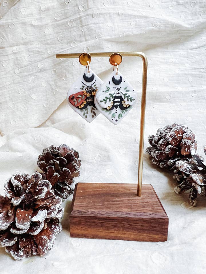 Folk moth dangles for wholesale by Love Poppy Co.
