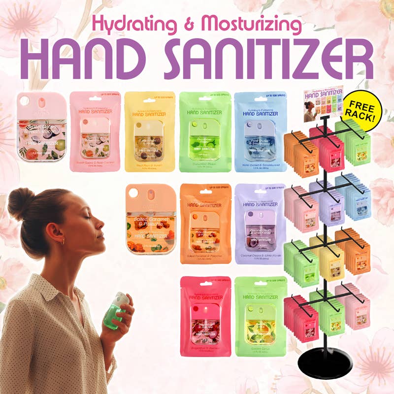 Deluxe Import Trading - Wholesale Hand Sanitizer - 144 pc Liquid Hand Sanitizer Spray Display0