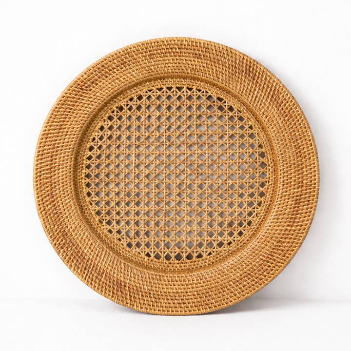 Ganapati - Wholesale Charger Plate - Bali Rattan Charger Plate0