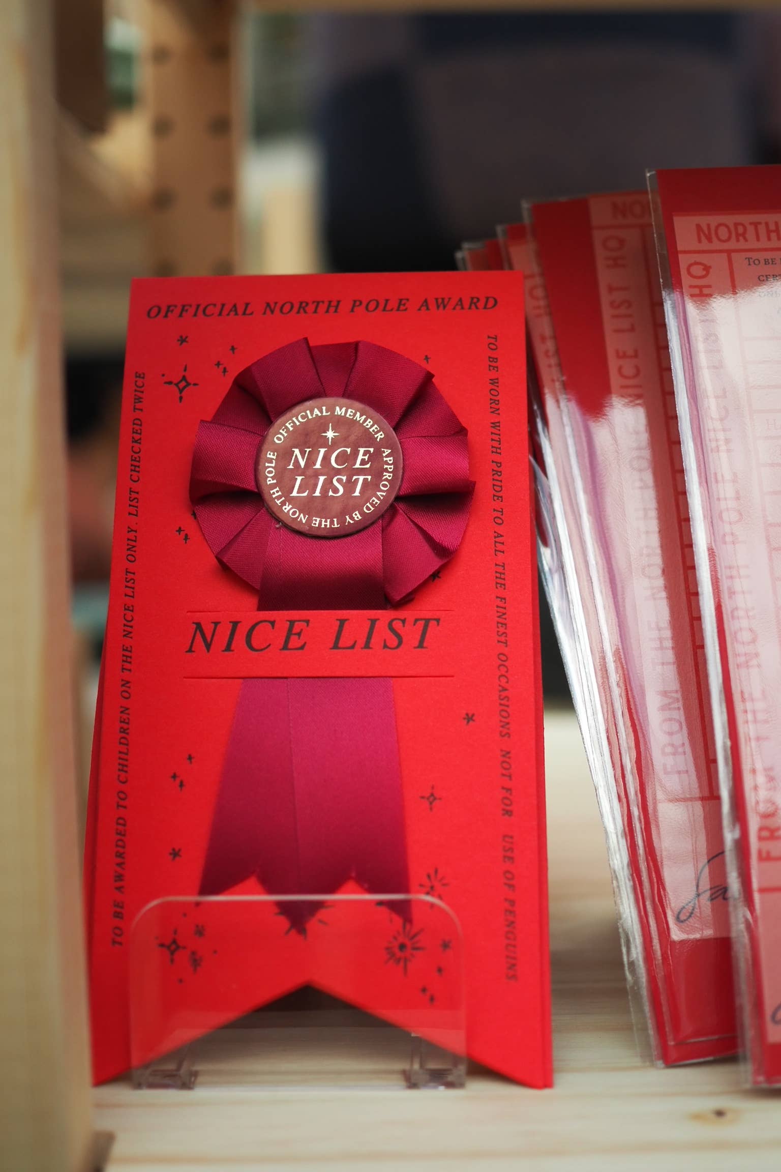 soch and co – wholesale Christmas decoration – Kids & Baby – Nice list member christmas rosette1