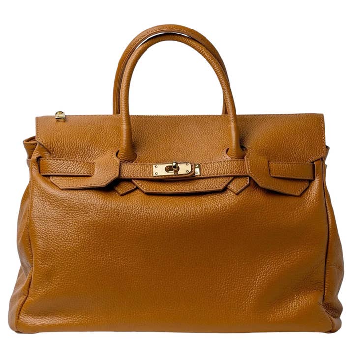 MODARNO - Wholesale Top Handle Bag - Women's - Modarno Birk Handbag in Genuine Leather 40x17x28 cm6