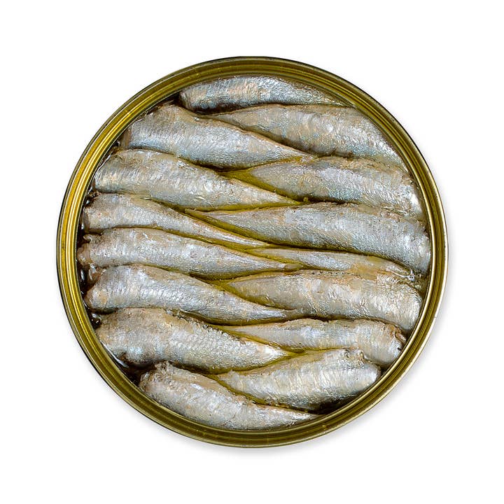 Conservas La Brújula - Wholesale Tinned fish - Small Sardines In Olive Oil 55/60 RO280. LB331