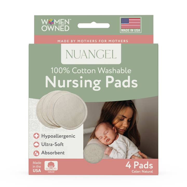 NuAngel 100% Natural Cotton Washable Nursing Pads, 4 ct. and other Purchase Wholesale nursing pads. Free Returns & Net 60 Terms on Faire trending on Faire.