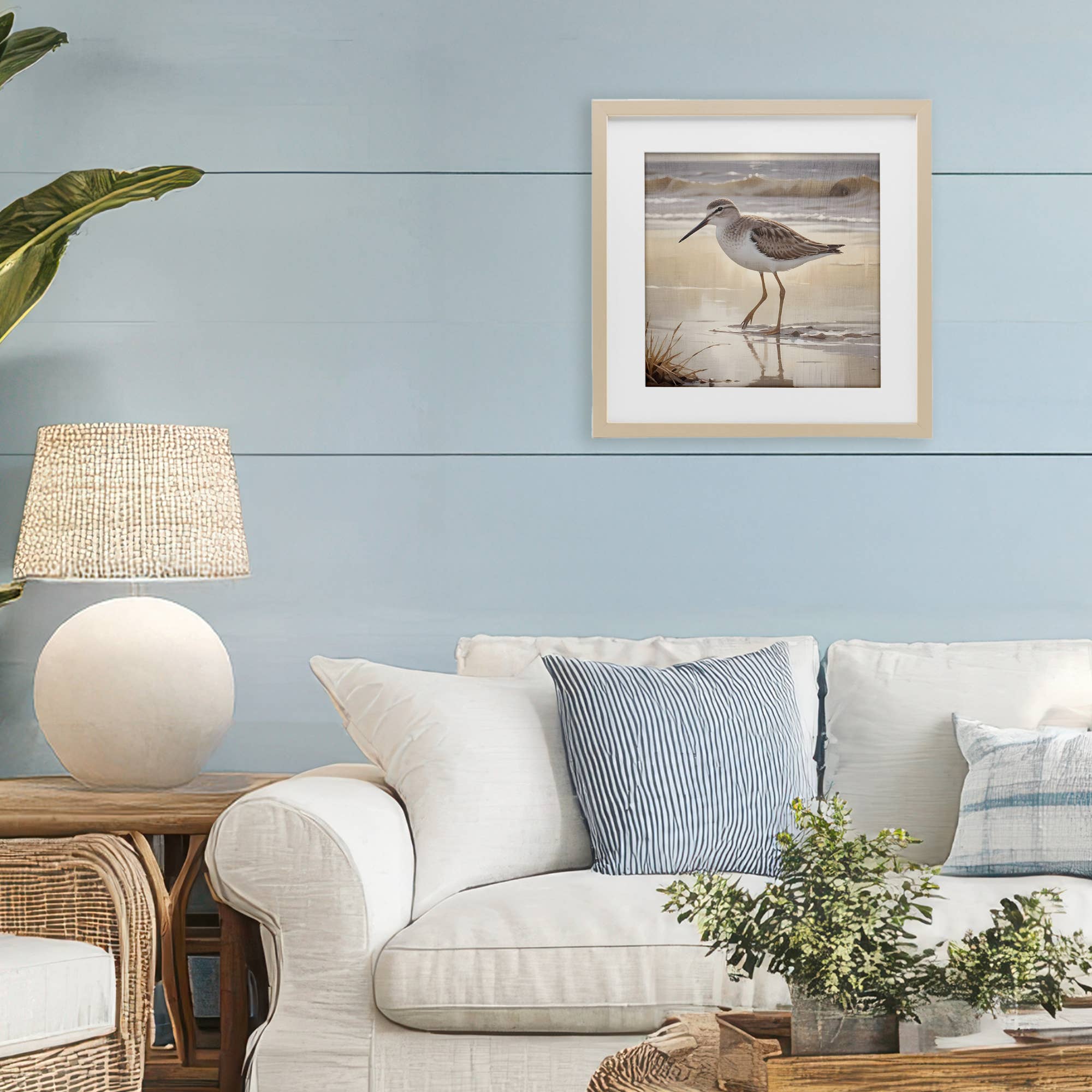 Stupell Industries - Wholesale Wall Sign - Wading Beach Sandpiper - Print Under Glass Wall Art4