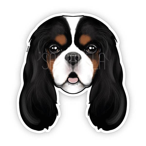 Adesivo Cavalier King Charles Spaniel Tricolore per la vendita all'ingrosso da parte di SACRAMELA