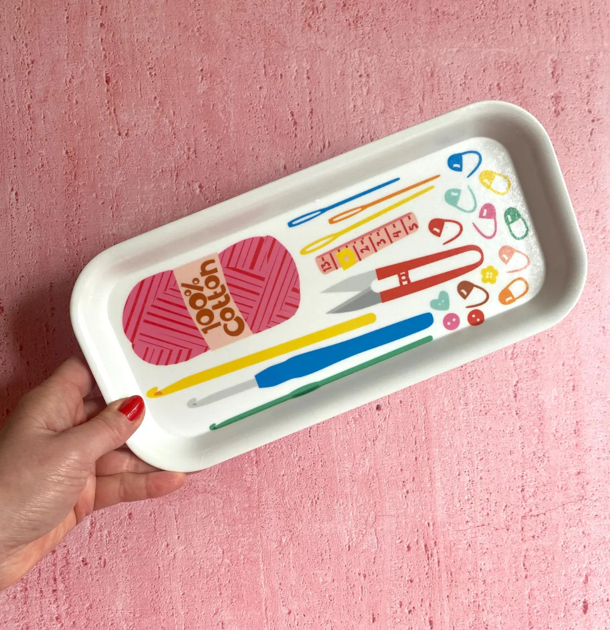 Poppekins – wholesale Desk tray – Crochet Desk Tidy3