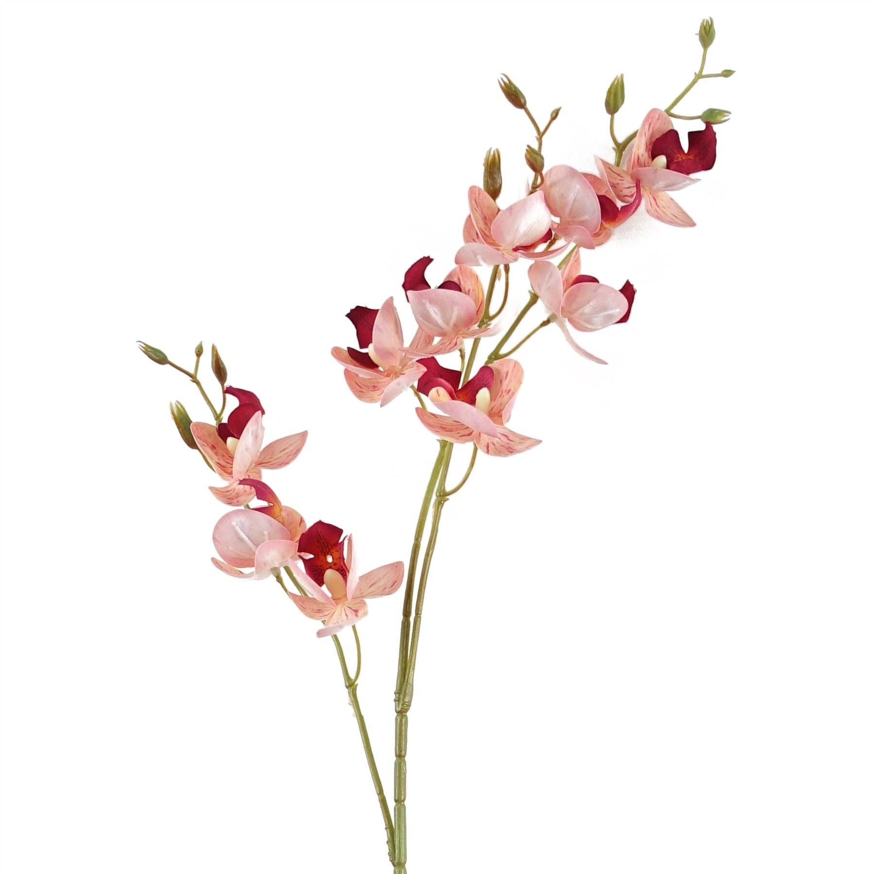Leaf Design UK LTD - Wholesale Artificial Flowers - Pack 6x Artificial Flowers Pink Mini Orchid Stem 80cm5