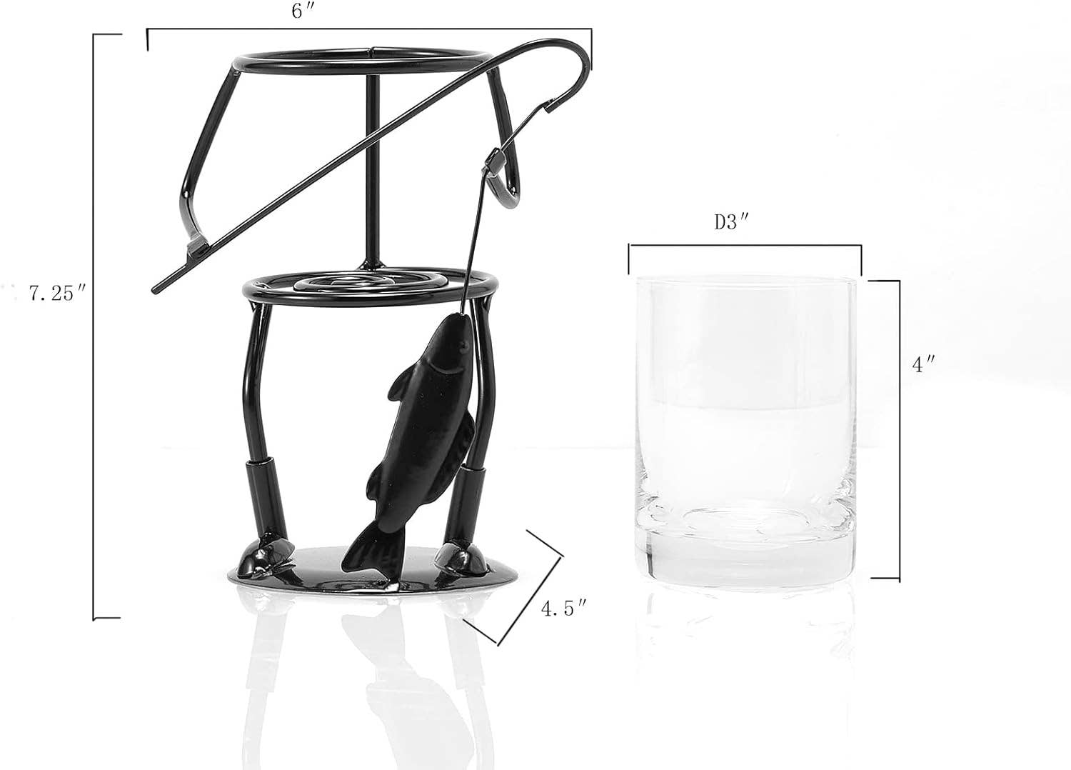 The Wine Savant /  Khen Glassware – Engroshandel Drikkedunke – Metal Fisker Kopholder til Vin-, Whisky- og Vandglas7