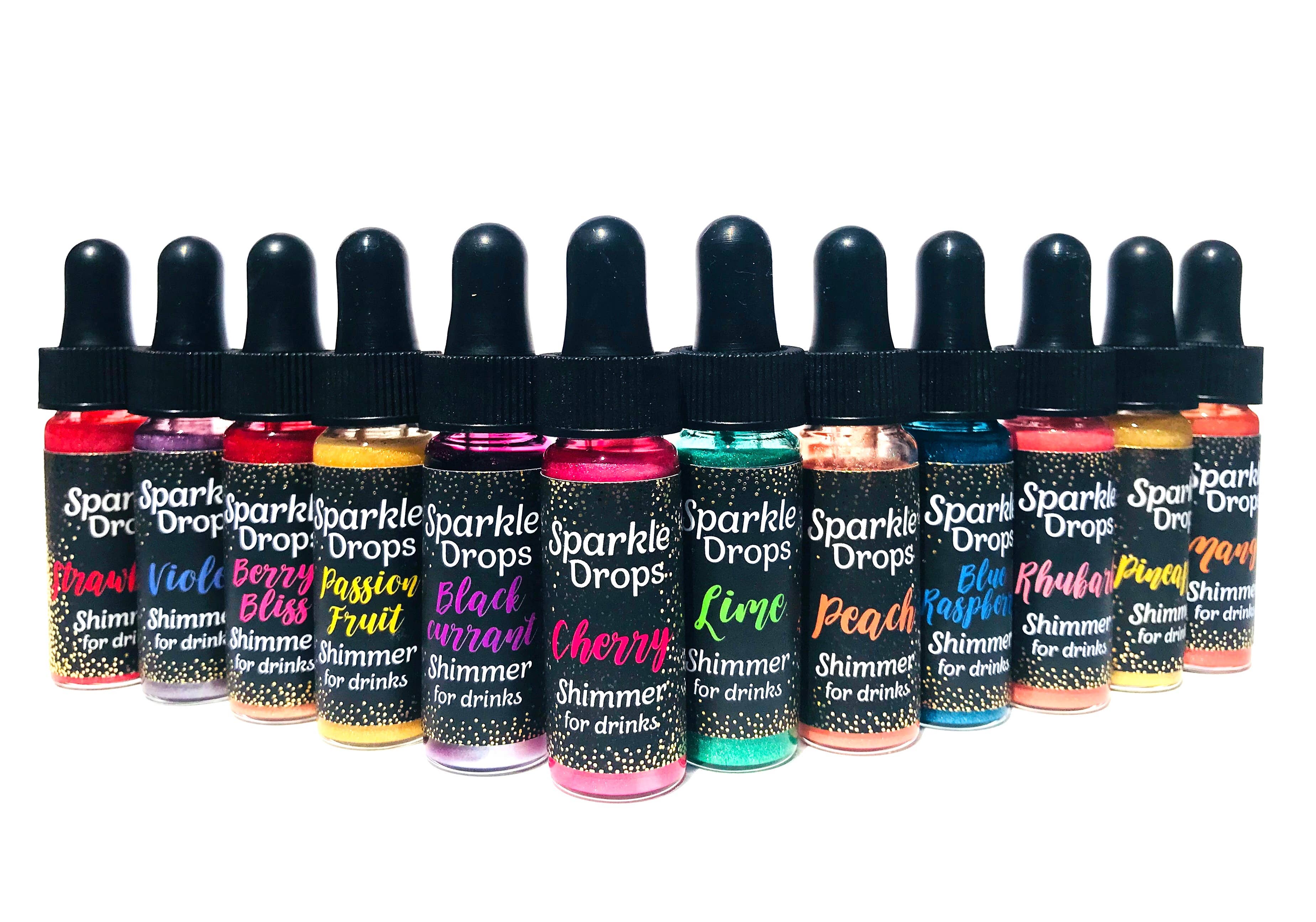 Sparkle Drops - Wholesale Cocktail Mix/Syrup - Sparkle Drops Shimmer Syrup 10ml - 6-8 servings, 25 Flavours24
