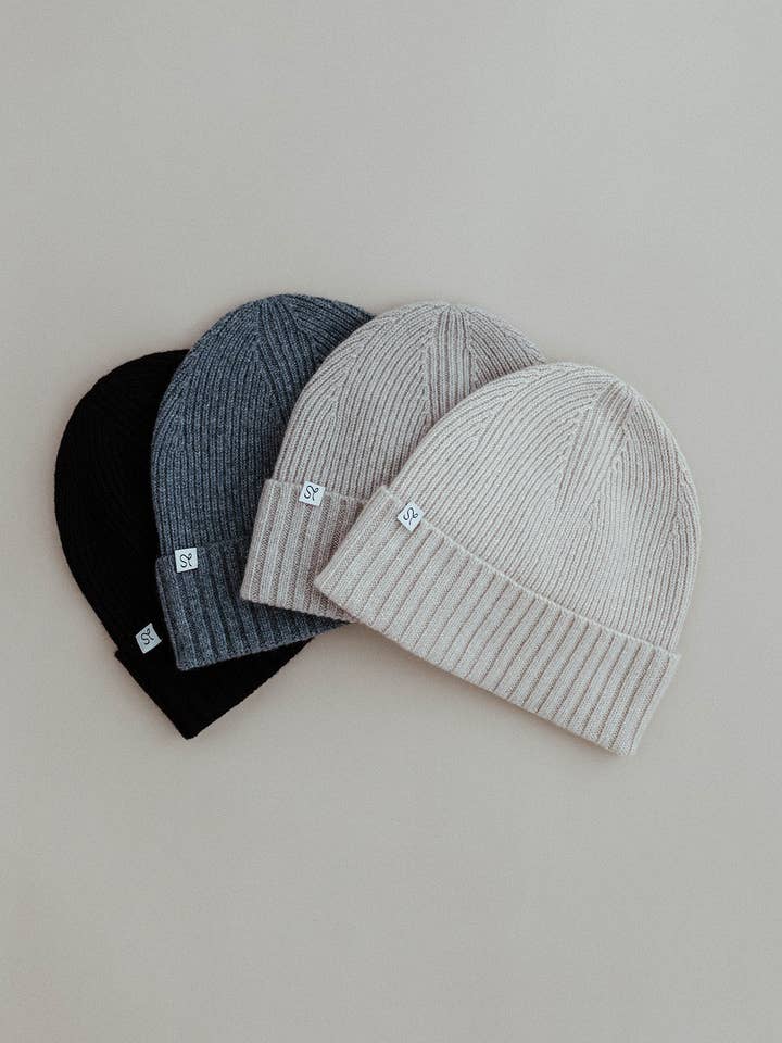 Cashmere Ribbed Hats for wholesale by Symtarae