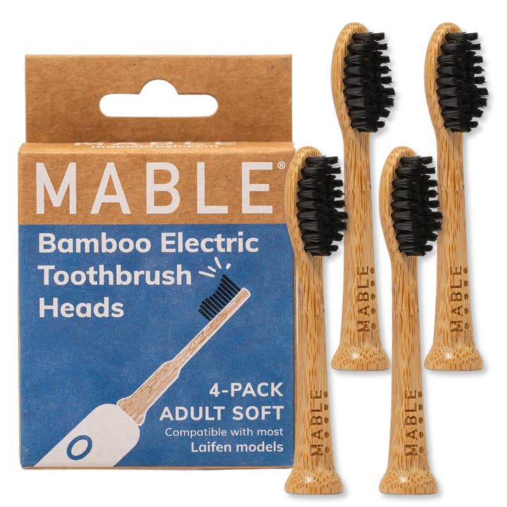 Bamboo Toothbrush Head Compatible With Laifen for wholesale by MABLE
