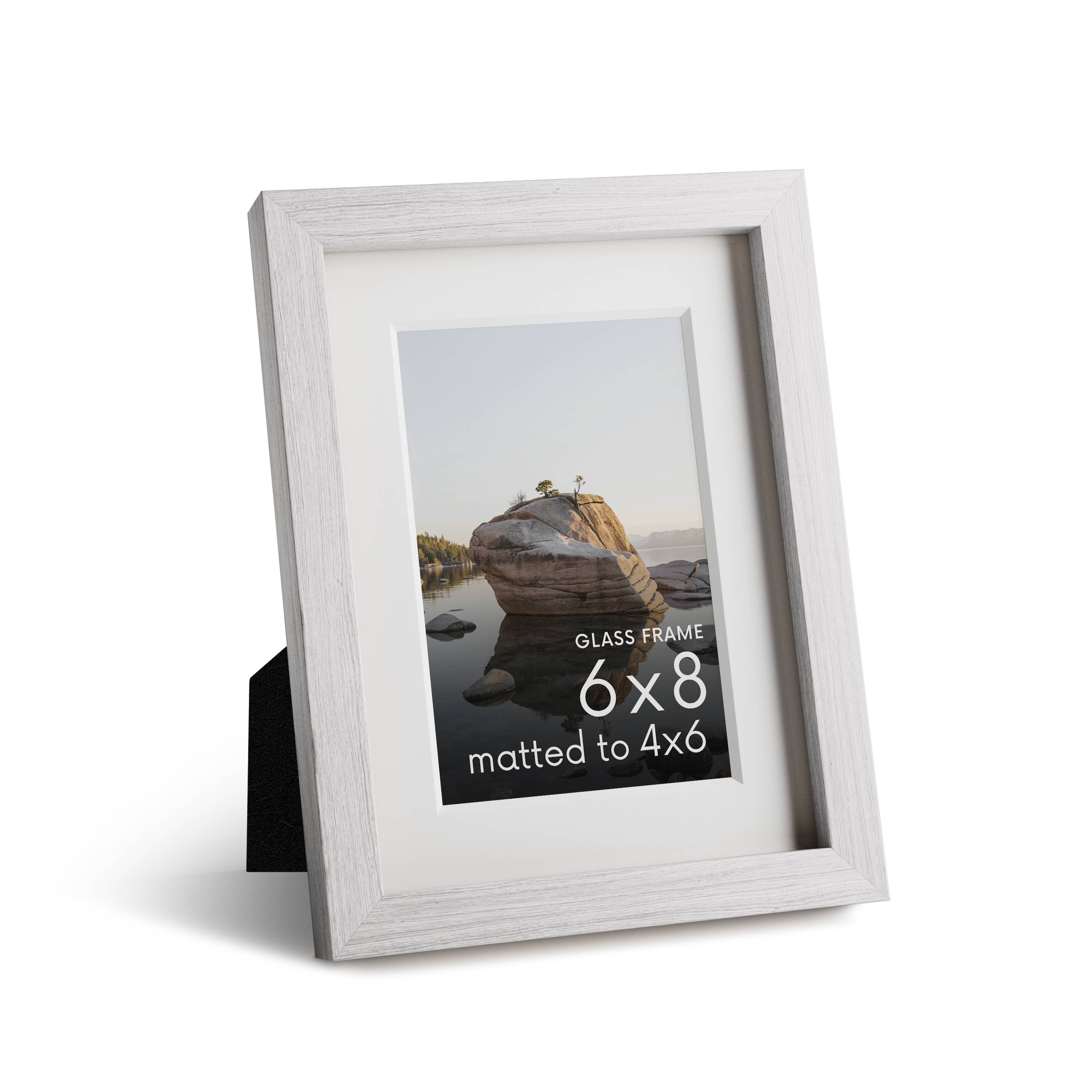 Haus and Hues - Wholesale Picture Frame - White Oak Frame with Glass2