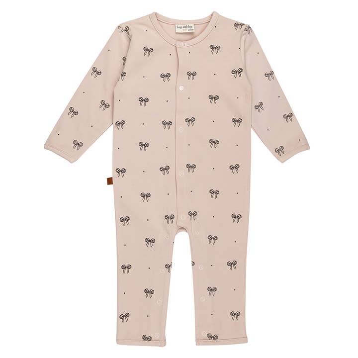 Ballerina Baby Onesie Bow | Sepia Rose for wholesale by Frogs & Dogs