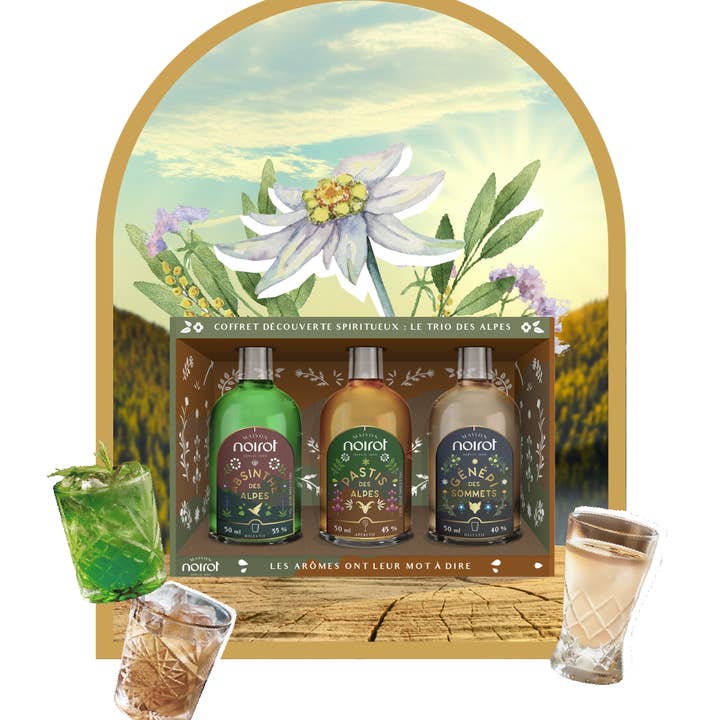 Antésite - Maison Noirot - Wholesale Liqueur - Trio Box of the Alps 3 x 5 cl