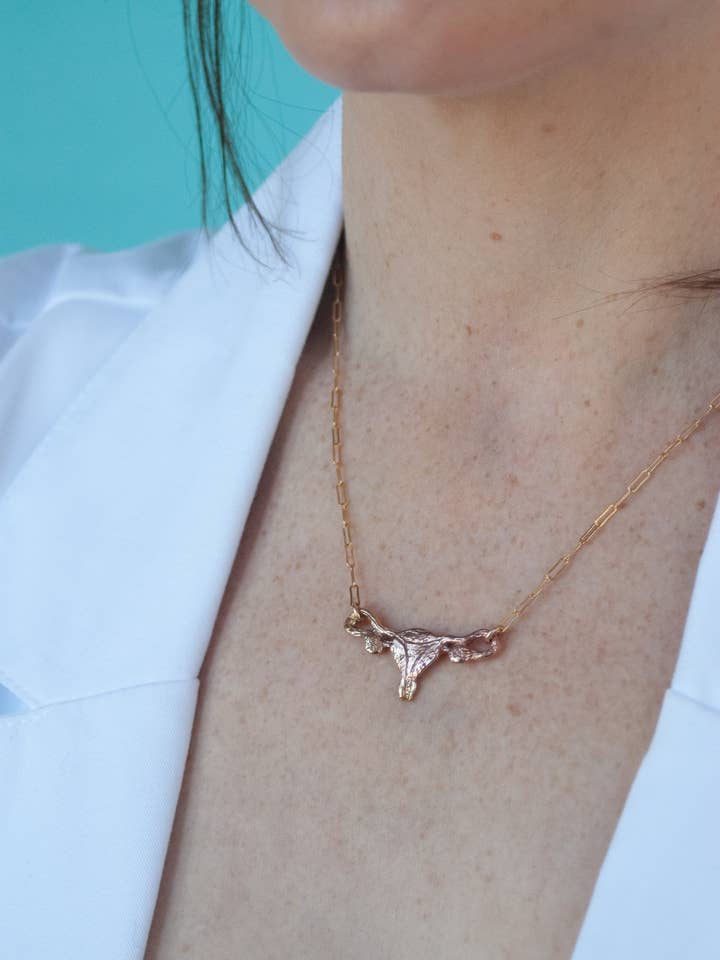 Uterus Necklace for wholesale by Bang-Up Betty