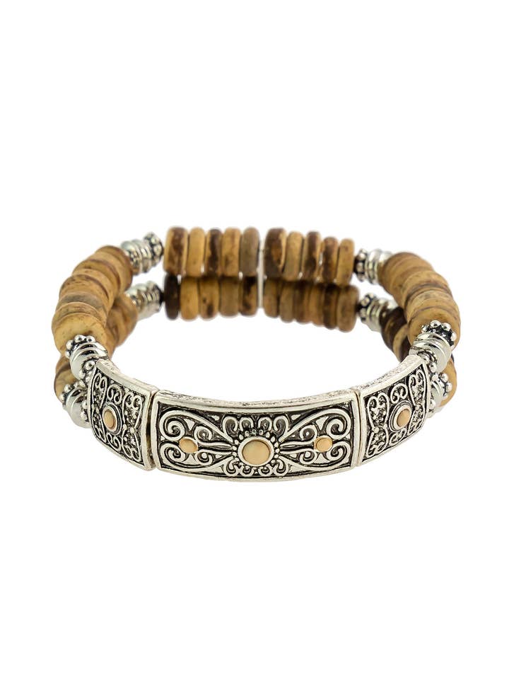 Ruby Rd. - Bracelet en perles naturelles pour la vente par caroldauplaisejewelry